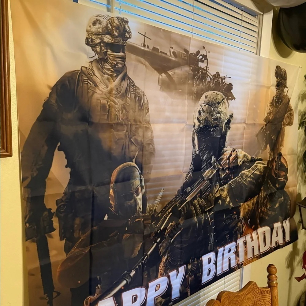 Call of Duty 104 Piece Military Themed Happy Birthday Decorations